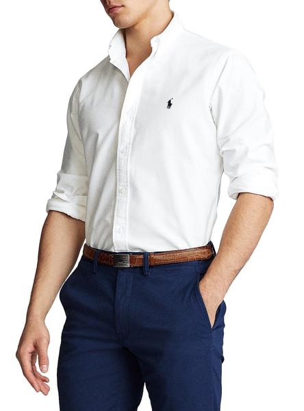 camisa blanca ralph lauren hombre