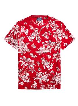 Camiseta Polo Ralph Lauren Tropical Rojo Hombe