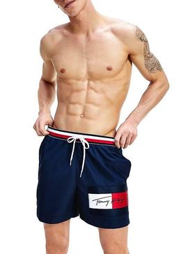 Bañador Tommy Hilfiger Flag Azul Hombre