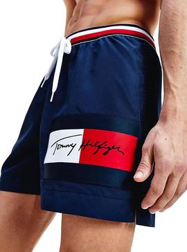 Bañador Tommy Hilfiger Flag Azul Hombre