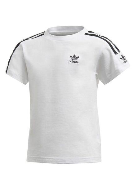 Majestuoso cobija Cenagal Camiseta Adidas New Icon Blanco Para Niño y Niña