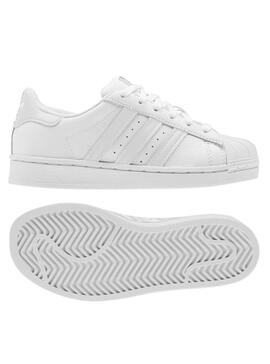 Zapatillas Adidas Kids Superstar Blanco Niño y Niña