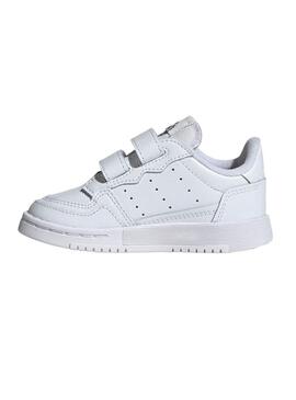 Zapatillas Adidas Supercourt Blanco Niño y Niña