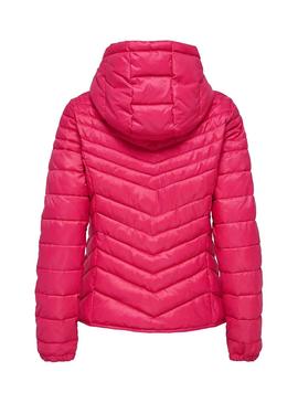 Chaqueta Only Demi Hooded Rosa Mujer