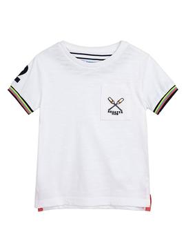 Camiseta Mayoral Bolsillo Blanco Para Niño