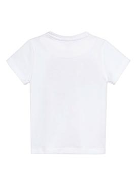 Camiseta Mayoral Escudos Blanco Para Niño