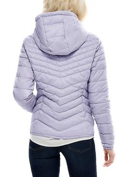 Chaqueta Only Demi Hooded Malva Mujer