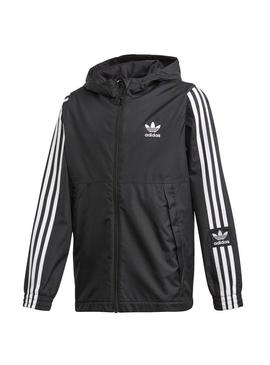 Cortavientos Adidas Lock Up Negro Para Niño