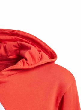 Sudadera Adidas BG Trefoil Hood Rojo Niño y Niña