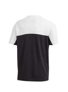 Camiseta Adidas TEE Negro Blanco Para Niño y Niña
