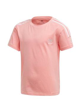 Camiseta Adidas New Icon Rosa Para Niña