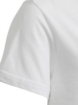 Camiseta Adidas Big Trefoil Blanco Niño y Niña