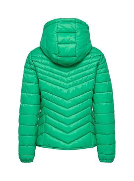 Chaqueta Only Demi Hooded Verde Mujer