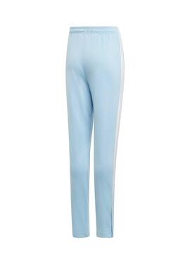 Pantalon Adidas High Waist CC Celeste Niño