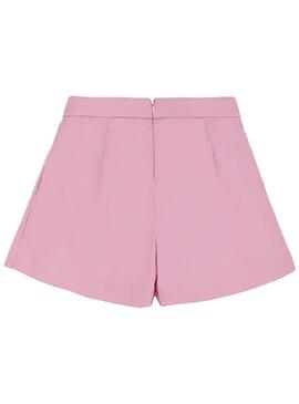 Pantalón Corto Mayoral Satén Rosa Para Niña