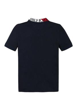 Polo Tommy Hilfiger Intarsia Azul Marino para Niño