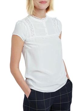 Camiseta Naf Naf Doll Blanco para Mujer