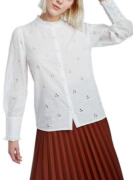 Camisa Naf Naf Menc Blanco para Mujer