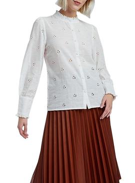 Camisa Naf Naf Menc Blanco para Mujer