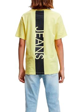 Camiseta Calvin Klein Jeans Hero Amarillo Niño