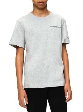 Camiseta Calvin Klein Jeans Basic Gris para Niño