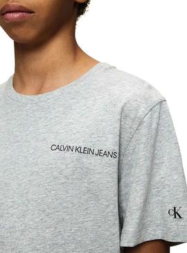 Camiseta Calvin Klein Jeans Basic Gris para Niño