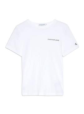 Camiseta Calvin Klein Jeans Basic Blanco para Niño