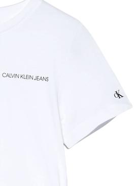 Camiseta Calvin Klein Jeans Basic Blanco para Niño