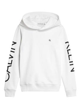 Sudadera Calvin Klein Jeans Hero Blanco para Niño