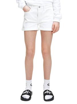Short Calvin Klein Jeans Colored Blanco para Niña