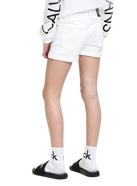 Short Calvin Klein Jeans Colored Blanco para Niña