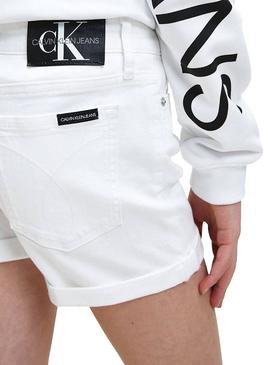Short Calvin Klein Jeans Colored Blanco para Niña