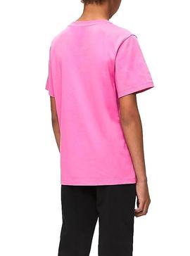Camiseta Calvin Klein Jeans Monogram Rosa 