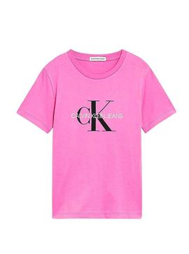 Camiseta Calvin Klein Jeans Monogram Rosa 