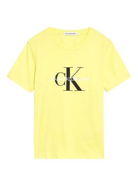 Cmiseta Calvin Klein Jeans Monogram Amarillo