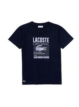 Camiseta Lacoste Sports Azul para Niño