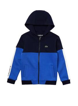 Sudadera Lacoste Colorblock Azul para Niño