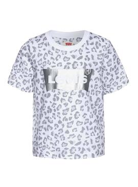Camiseta Levis Animal Blanco para Niña