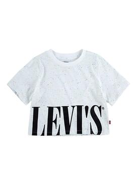 Camiseta Levis Varsity Serif Blanco para Niña