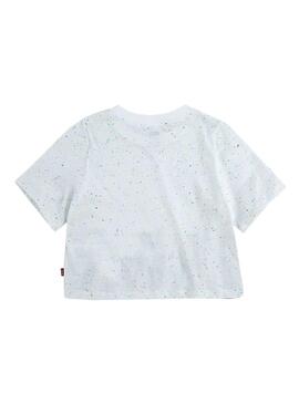 Camiseta Levis Varsity Serif Blanco para Niña