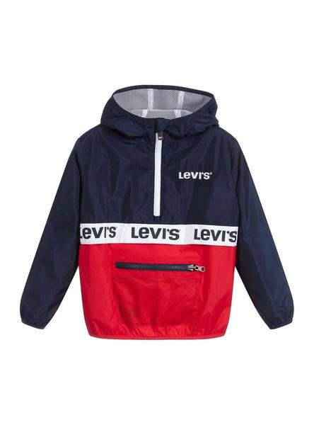 Cazadora Levis Half Zip Azul Niño