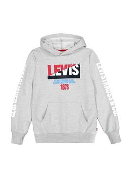 Sudadera Levis Moto Gris para Niño