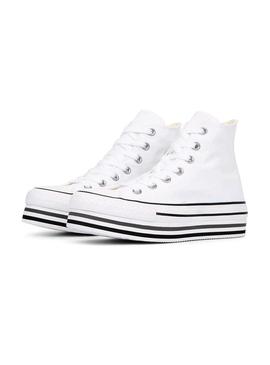 Converse Chuck Taylor Platform High Blanco Mujer