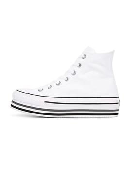 Converse Chuck Taylor Platform High Blanco Mujer