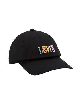 Gorra Levis Serif Logo Negro para Mujer y Hombre