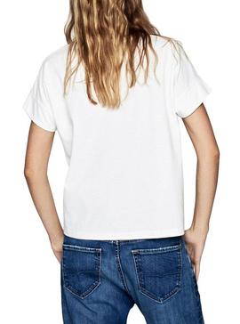 Camiseta Pepe Jeans Poppy Blanco para Mujer
