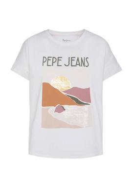 Camiseta Pepe Jeans Poppy Blanco para Mujer