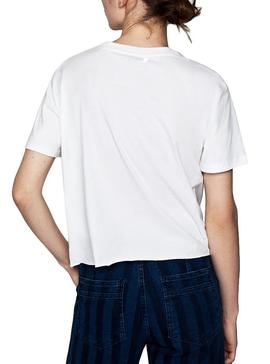 Camiseta Pepe Jeans Fleur Blanco para Mujer