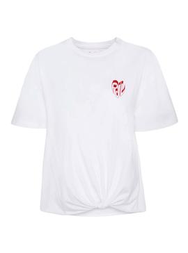 Camiseta Pepe Jeans Fleur Blanco para Mujer