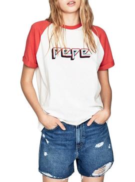 Camiseta Pepe Jeans Blanco para Mujer